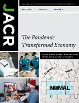 cover of Journal of the Association for Consumer Research, volume 8 number 2 (April 2023)