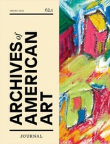 cover of Archives of American Art Journal, volume 62 number 1 (Spring 2023)