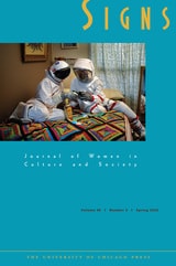 cover of Signs: Journal of Women in Culture and Society, volume 48 number 3 (Spring 2023)