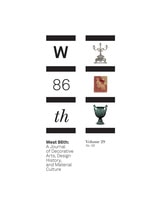 cover of West 86th: A Journal of Decorative Arts, Design History, and Material Culture, volume 29 number 2 (Fall-Winter 2022)