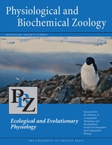 cover of Physiological and Biochemical Zoology, volume 96 number 3 (May/June 2023)