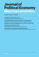 cover of Journal of Political Economy Macroeconomics, volume 1 number 2 (June 2023)