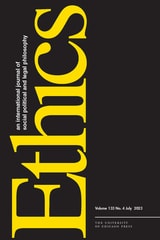 cover of Ethics, volume 133 number 4 (July 2023)