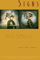 cover of Signs: Journal of Women in Culture and Society, volume 48 number 4 (Summer 2023)