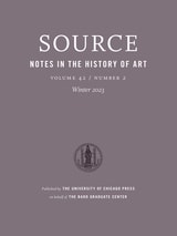 cover of Source: Notes in the History of Art, volume 42 number 2 (Winter 2023)