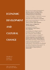 cover of Economic Development and Cultural Change, volume 71 number 4 (July 2023)