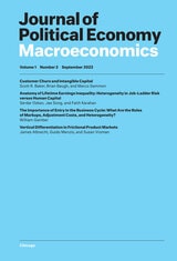 cover of Journal of Political Economy Macroeconomics, volume 1 number 3 (September 2023)