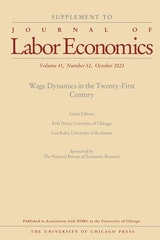 cover of Journal of Labor Economics, volume 41 number S1 (October 2023)