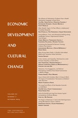 cover of Economic Development and Cultural Change, volume 72 number 1 (October 2023)