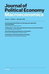 cover of Journal of Political Economy Macroeconomics, volume 1 number 4 (December 2023)
