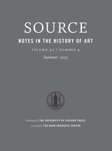 cover of Source: Notes in the History of Art, volume 42 number 4 (Summer 2023)