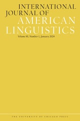 cover of International Journal of American Linguistics, volume 90 number 1 (January 2024)