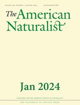 cover of The American Naturalist, volume 203 number 1 (January 2024)