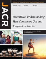 cover of Journal of the Association for Consumer Research, volume 9 number 1 (January 2024)