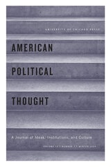 cover of American Political Thought, volume 13 number 1 (Winter 2024)