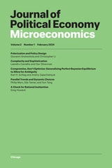cover of Journal of Political Economy Microeconomics, volume 2 number 1 (February 2024)