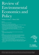 cover of Review of Environmental Economics and Policy, volume 18 number 1 (Winter 2024)