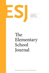 cover of The Elementary School Journal, volume 124 number 3 (March 2024)