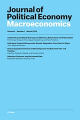 cover of Journal of Political Economy Macroeconomics, volume 2 number 1 (March 2024)