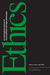 cover of Ethics, volume 134 number 3 (April 2024)
