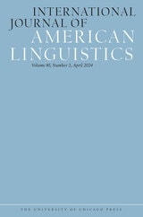 cover of International Journal of American Linguistics, volume 90 number 2 (April 2024)