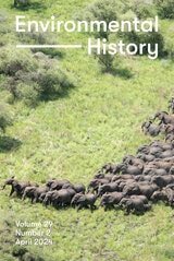 cover of Environmental History, volume 29 number 2 (April 2024)