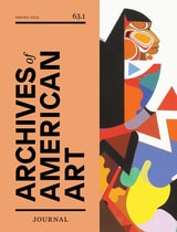 cover of Archives of American Art Journal, volume 63 number 1 (Spring 2024)