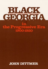 cover of Black Georgia in the Progressive Era, 1900-1920