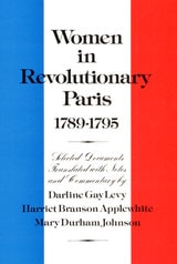 cover of Women in Revolutionary Paris, 1789-1795