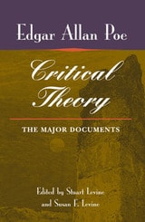 cover of Poe's Critical Theory: THE MAJOR DOCUMENTS