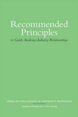 cover of Recommended Principles to Guide Academy-Industry Relationships