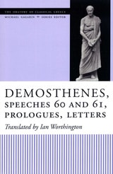 cover of Demosthenes, Speeches 60 and 61, Prologues, Letters