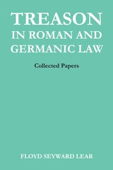 cover of Treason in Roman and Germanic Law: Collected Papers
