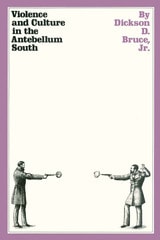 cover of Violence and Culture in the Antebellum South
