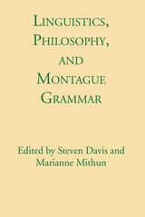 cover of Linguistics, Philosophy, and Montague Grammar