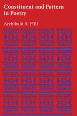 cover of Constituent and Pattern in Poetry
