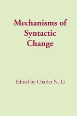 cover of Mechanisms of Syntactic Change