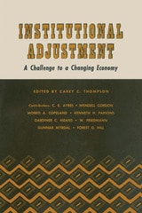 cover of Institutional Adjustment: A Challenge to a Changing Economy