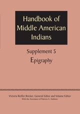 cover of Supplement to the Handbook of Middle American Indians, Volume 5: Epigraphy
