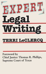 cover of Expert Legal Writing