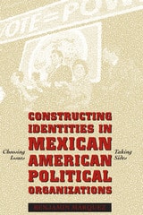 cover of Constructing Identities in Mexican-American Political Organizations: Choosing Issues, Taking Sides