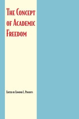 cover of The Concept of Academic Freedom