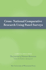 cover of Cross-National Comparative Research Using Panel Surveys: Special Issue of Journal of Human Resources 38:2 (Spring 2003)