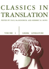 cover of Classics in Translation, Volume I: Greek Literature