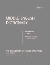 cover of Middle English Dictionary: A.3