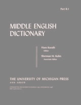 cover of Middle English Dictionary: B.1