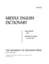 cover of Middle English Dictionary: B.2