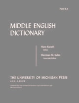 cover of Middle English Dictionary: B.3