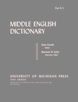 cover of Middle English Dictionary: B.4