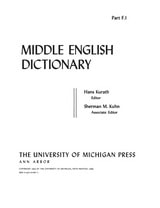 cover of Middle English Dictionary: F.1